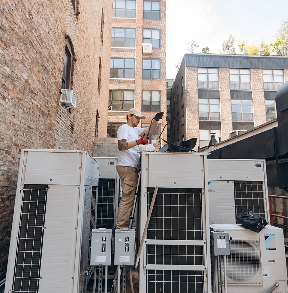 HVAC service background image